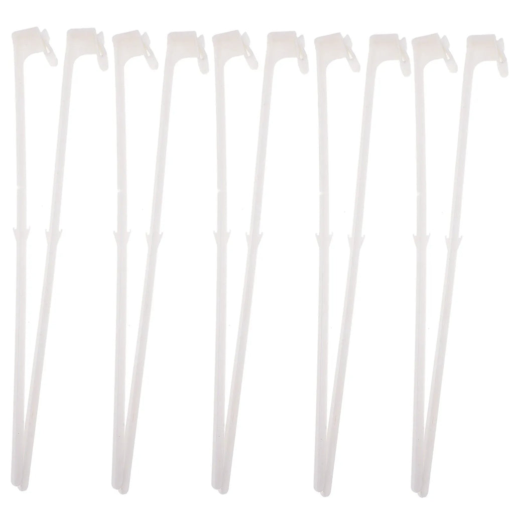 White PP plastic car window flag holder bracket for vehicle mounting