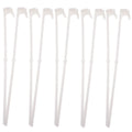 White PP plastic car window flag holder bracket for vehicle mounting