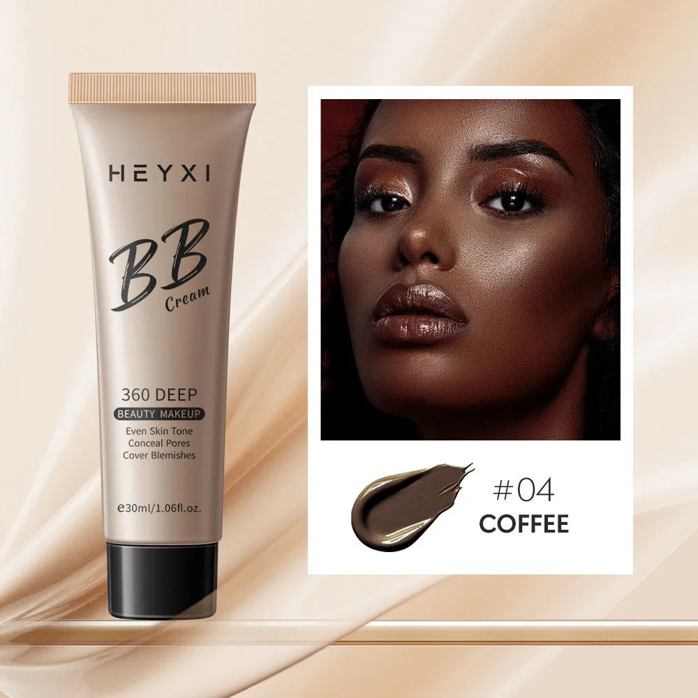 Waterproof sweat-proof BB cream foundation in four colour shades 01 02 03 04 for all skin types