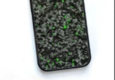Forged carbon texture phone case for Samsung Galaxy S21 smartphone in red.