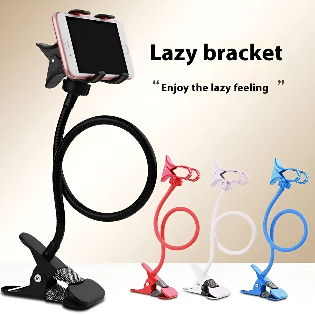 Metal lazy stand gadget bedside mobile phone clip rotary multifunctional desktop stand black colour