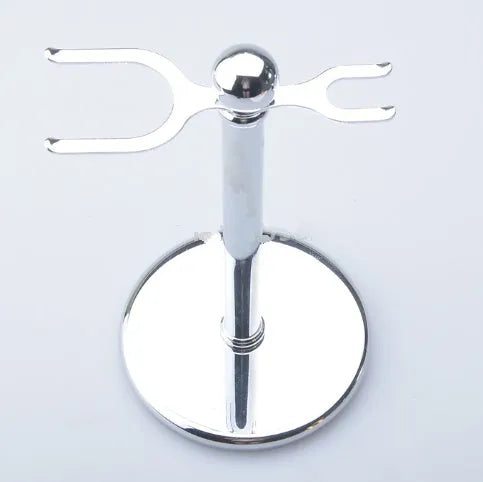 CSB traditional wet shaving set with badger hair brush, chrome stand, double edge razor and soap bowl