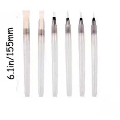 Cartoon wood pulp paper painting sponge set with heart, round and square sheets plus six fountain pens