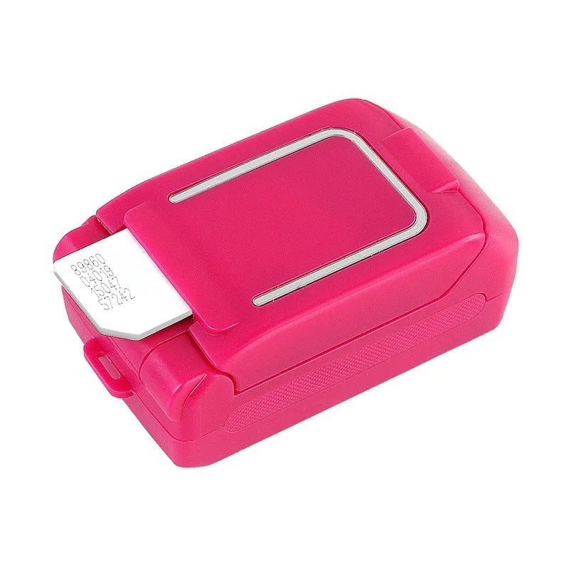Mini flip phone in six colours with flip cover closed showing screen protection