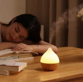 Asakusa wood grain aroma diffuser with vase shape and 100ml water tank capacity