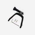 FPV drone top expansion bracket for GoPro action camera with 3D printed hard plastic construction