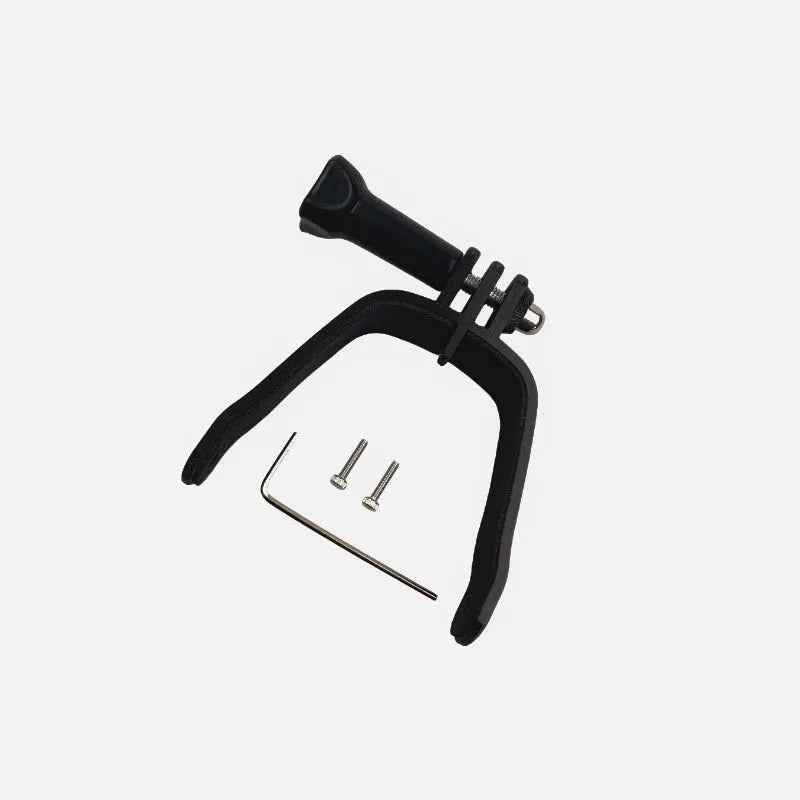 FPV drone top expansion bracket for GoPro action camera with 3D printed hard plastic construction