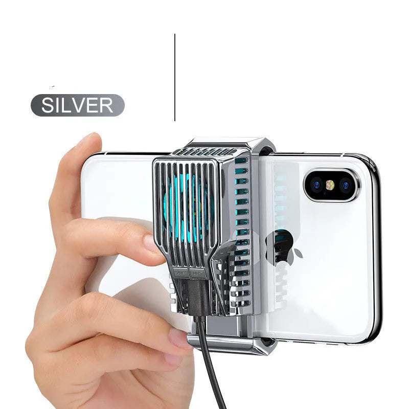 Mobile phone radiator clip made of ABS aluminum and ceramic for 4-7 inch phones in black gold or silver