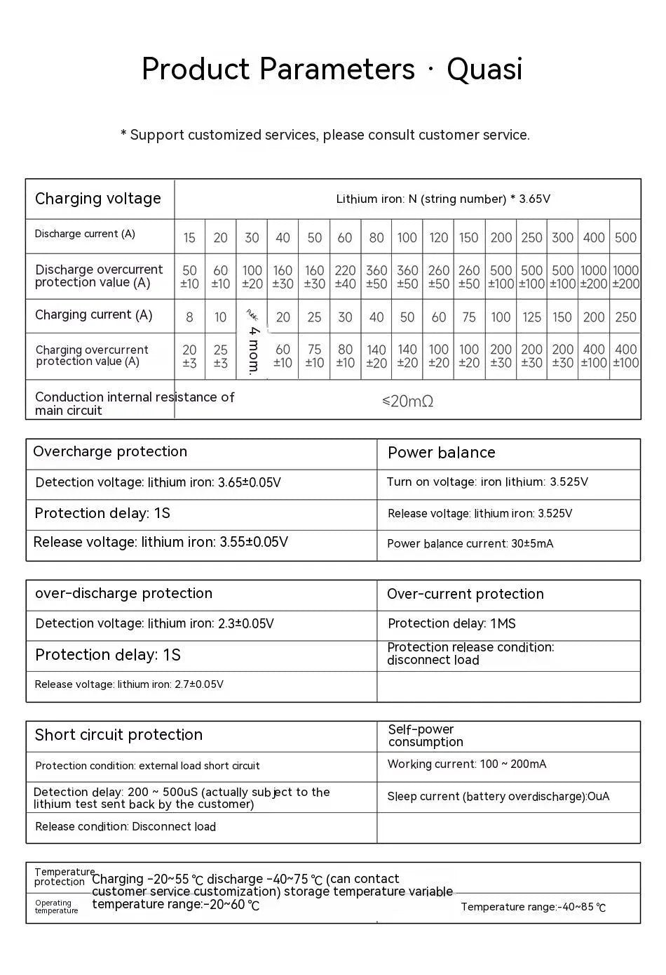 Dali brand lithium iron phosphate battery protection circuit board for 12V 4S systems