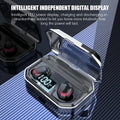 Black X10 Bluetooth wireless earbuds with charging case