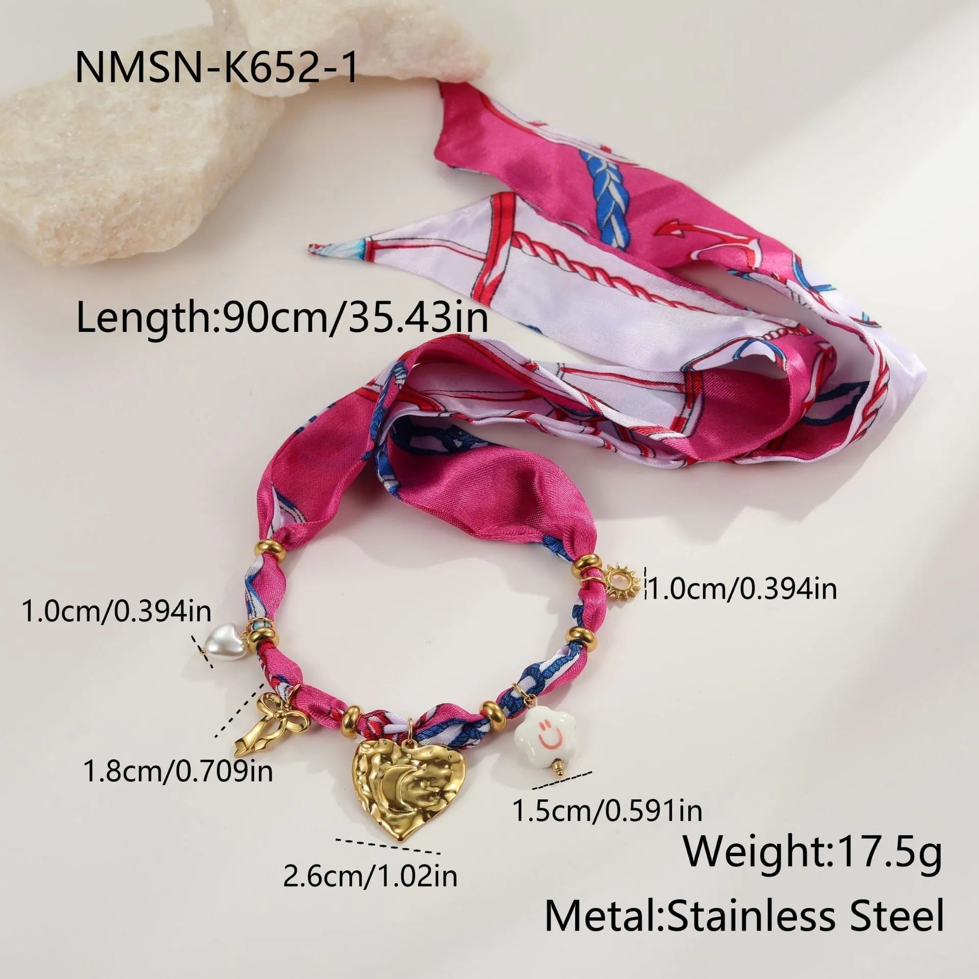 Geometric chain necklace and bracelet jewellery set in stainless steel with gold electroplated finish