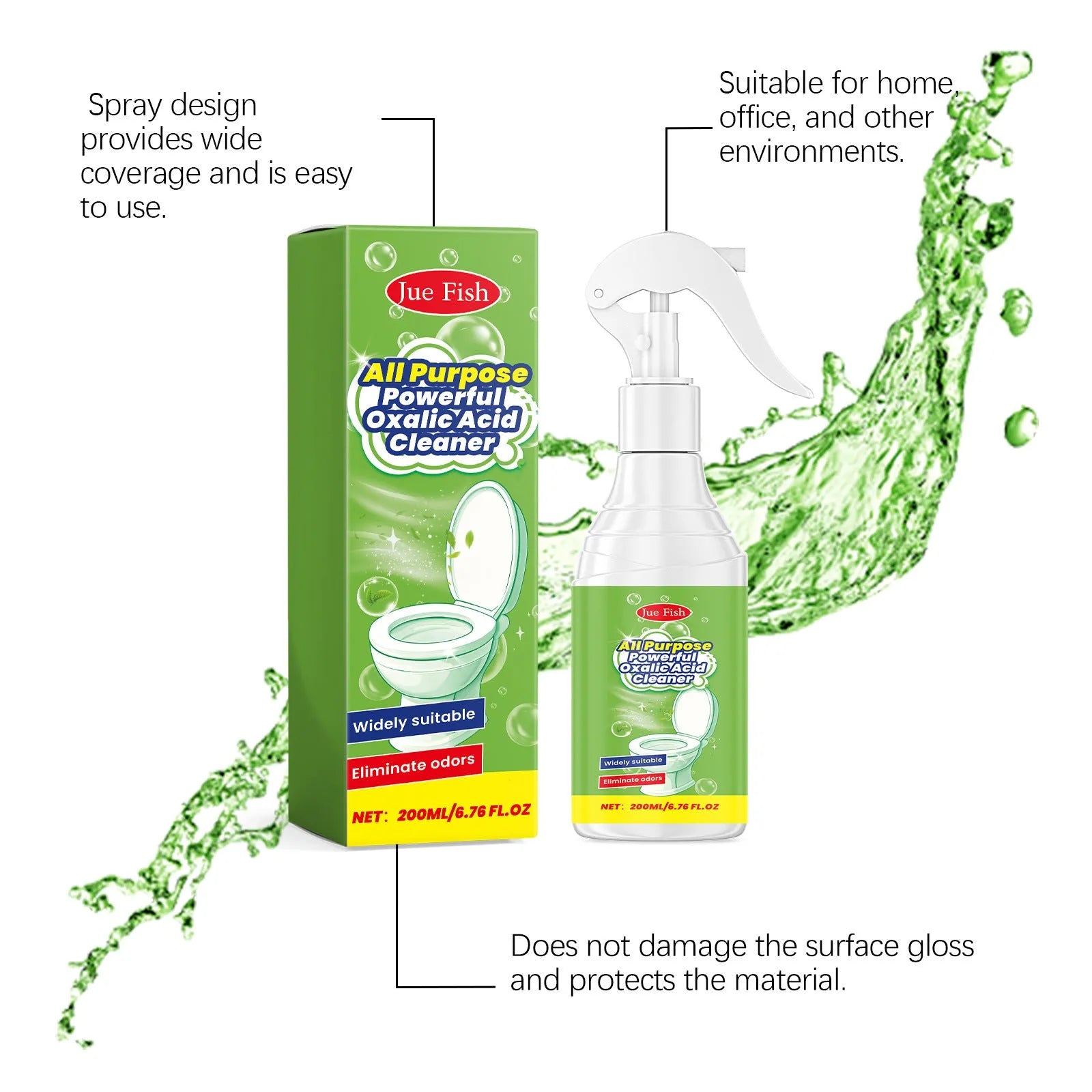 200ml bottle of multi-function heavy duty grease cleaning spray for kitchens.