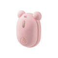 Pink rechargeable 3-in-1 pet grooming brush with spray function and removable silicone comb