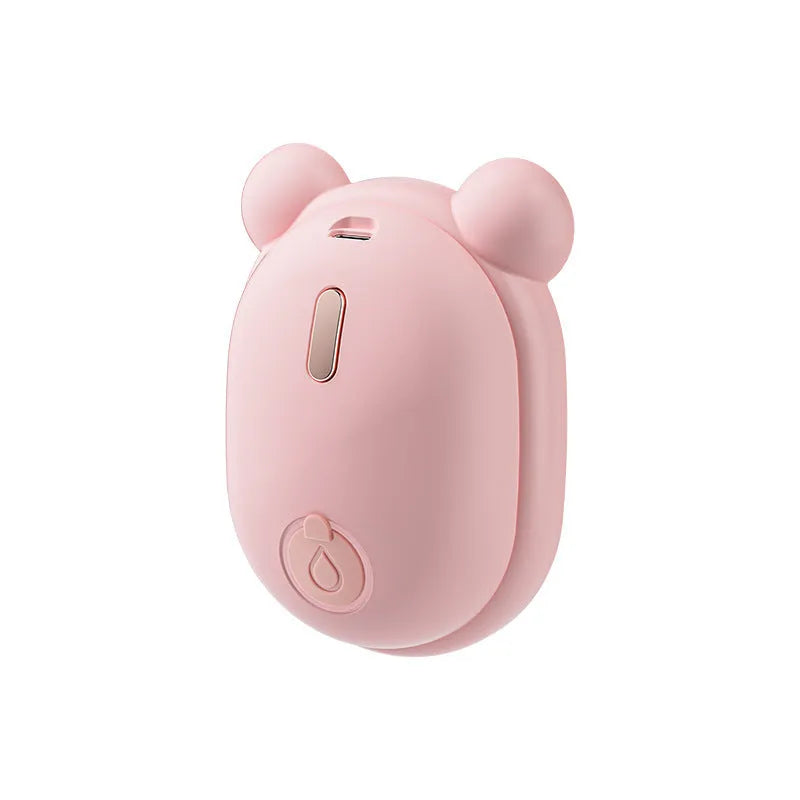 Pink rechargeable 3-in-1 pet grooming brush with spray function and removable silicone comb