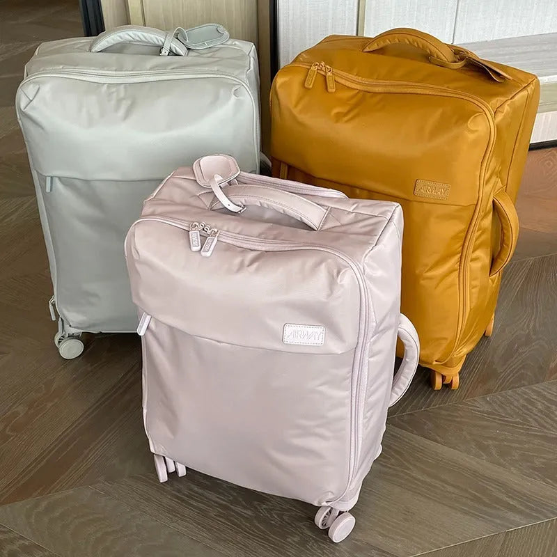 20 inch bluestone green waterproof Oxford cloth suitcase with universal wheels