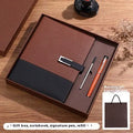 A5 soft leather business notebook in choice of colours with gift box packaging.