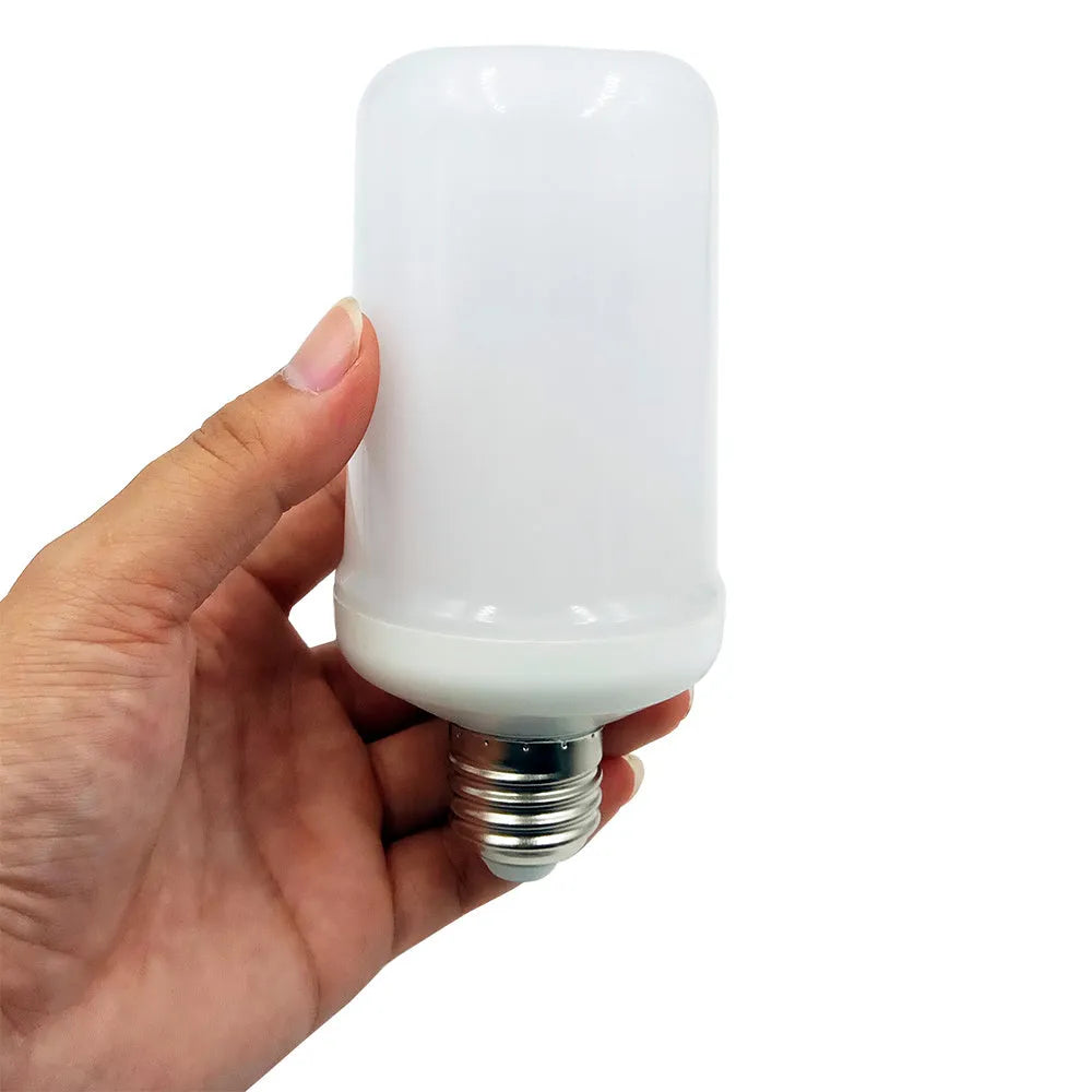 Flame effect decorative lamp with LED fake fire lighting in three modes