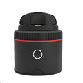 Matte black PIVO automated face tracking and rotating mount holding a smartphone