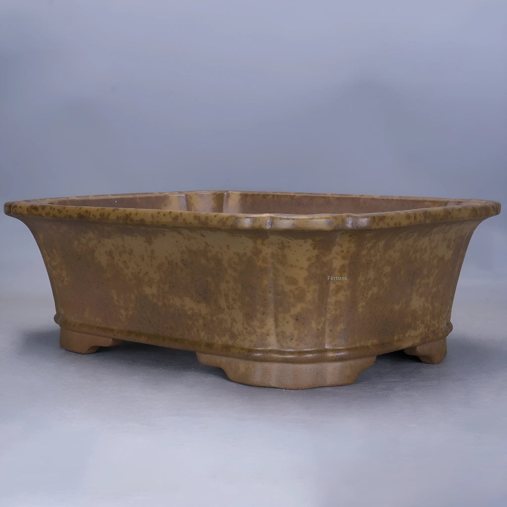 Large rectangular purple sand flowerpot with modern simple style on floor