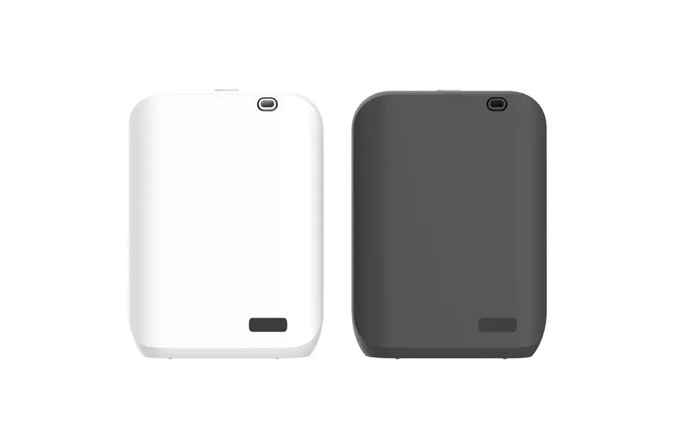 White HVAC wall mount essential oil diffuser with 150ml tank and smart app control mounted on wall