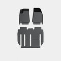 Tesla Model X waterproof TPE car floor mats and boot liner set for left-hand drive vehicles
