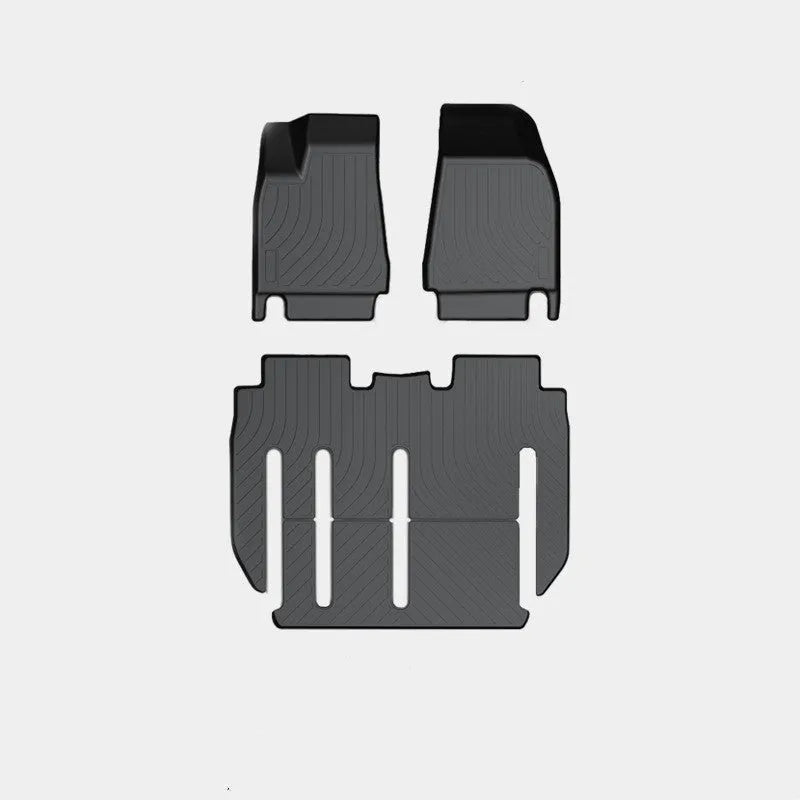 Tesla Model X waterproof TPE car floor mats and boot liner set for left-hand drive vehicles