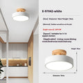 Minimalist Nordic wood art and acrylic ceiling light for corridor or entrance hall