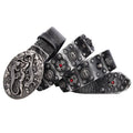 Personality Punk Rivet men's genuine leather belt with alloy buckle in a retro colour