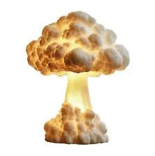 Atomic explosion mushroom cloud shaped USB table lamp with modern art decorative design