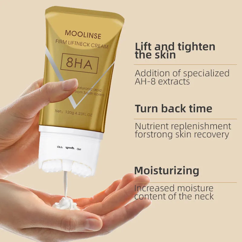 120ml neck lifting and firming massage cream in packaging for universal skin type application