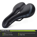 Bicycle seat cushion with hollow centre design showing dimensions of 270mm by 180mm