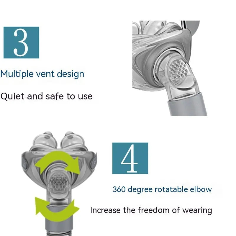 Nasal pillow ventilator mask with plastic plug, silicone cushion, and thickened headband