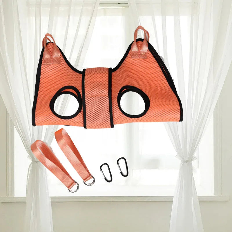 Three sizes of cat grooming restraint bag for nail cutting and bathing, with adjustable fit