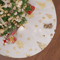 Plush Christmas tree decorative rug in multiple sizes with hand-tufted festive designs
