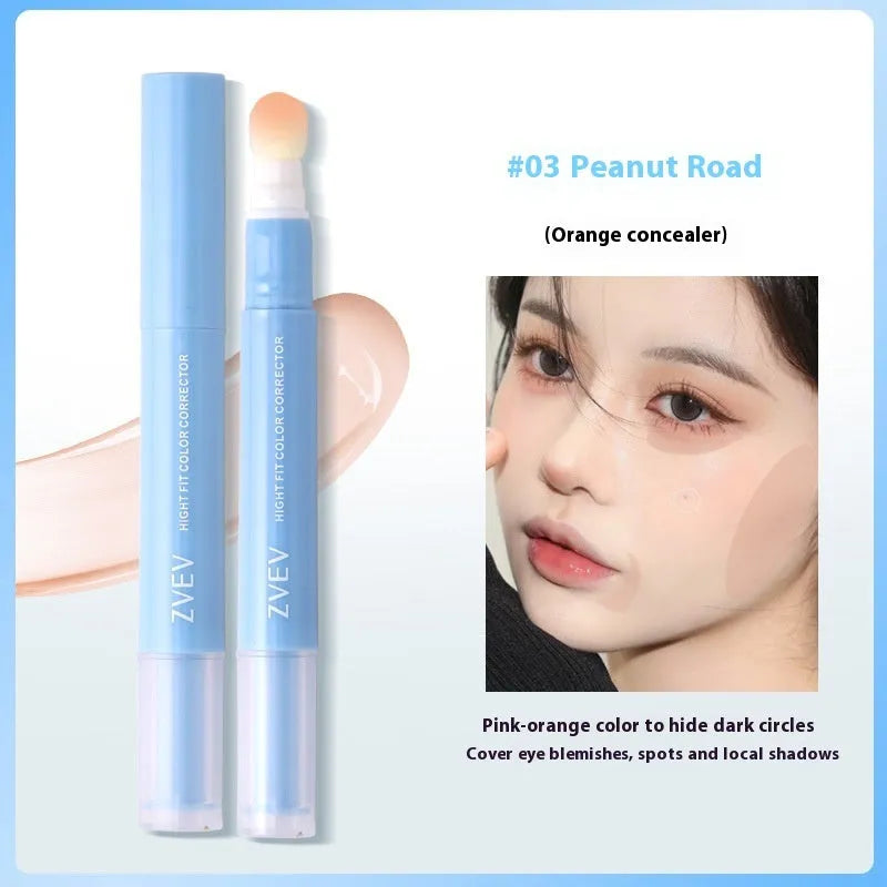 Concealer cream with sponge brush head applicator in three shade options