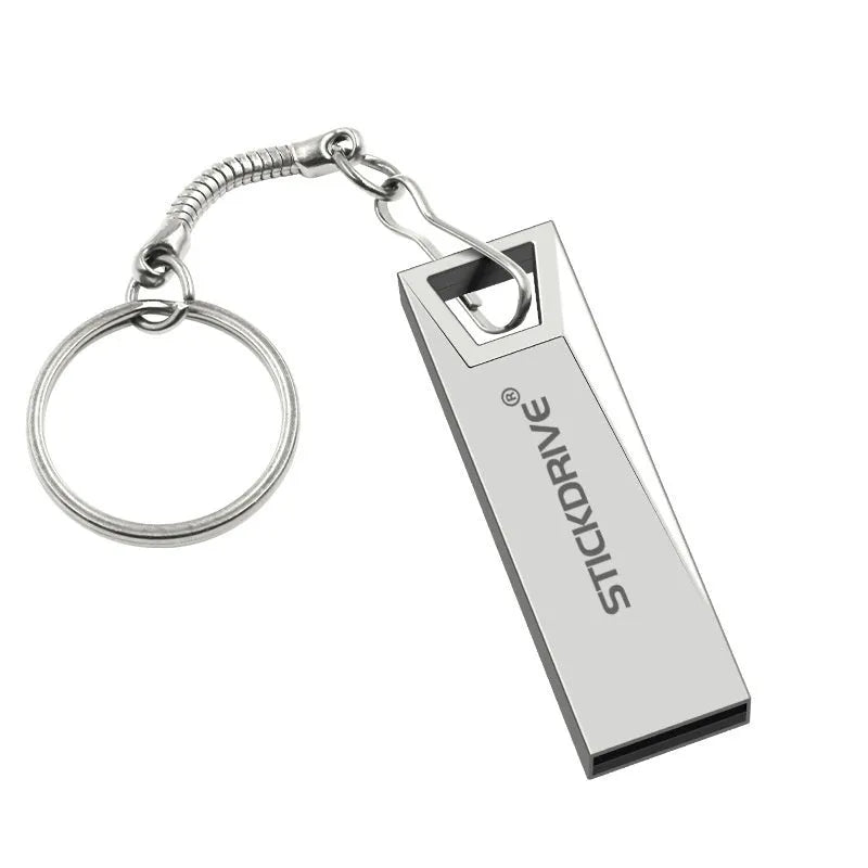 Metal car-shaped USB flash drive with chain attachment in black colour option