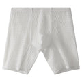 Men's transparent lace boxer shorts in lengthened cut with mid waist design
