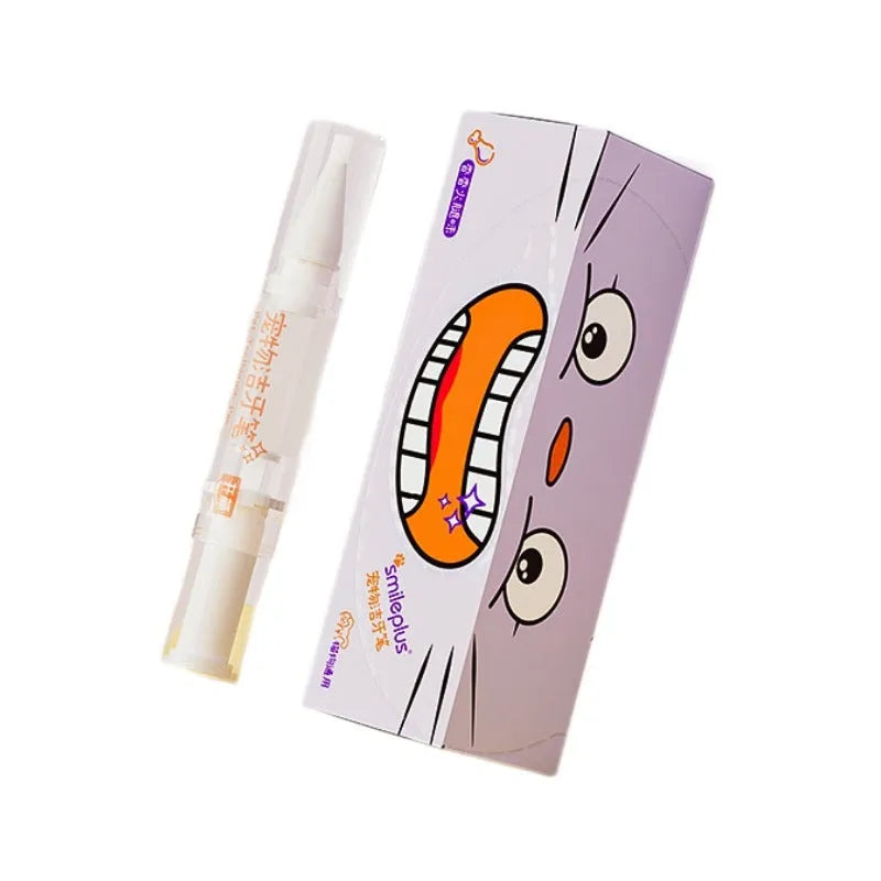 Pet toothbrush pen for dog and cat teeth cleaning with 5ml gel