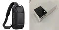 Black rice 20000mAh power bank portable charger with compact 135x60x20mm size