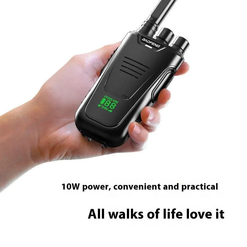 Red and yellow high-power 10W portable intercom for hotels or children.
