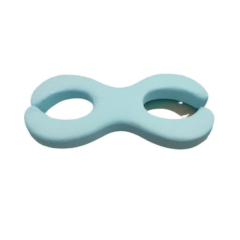 Cooling blue cylindrical memory foam cervical pillow for sleep support in 6cm and 9cm thickness options
