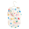 Cartoon umbrella pattern colourful pet raincoat for dogs and cats in polyester material