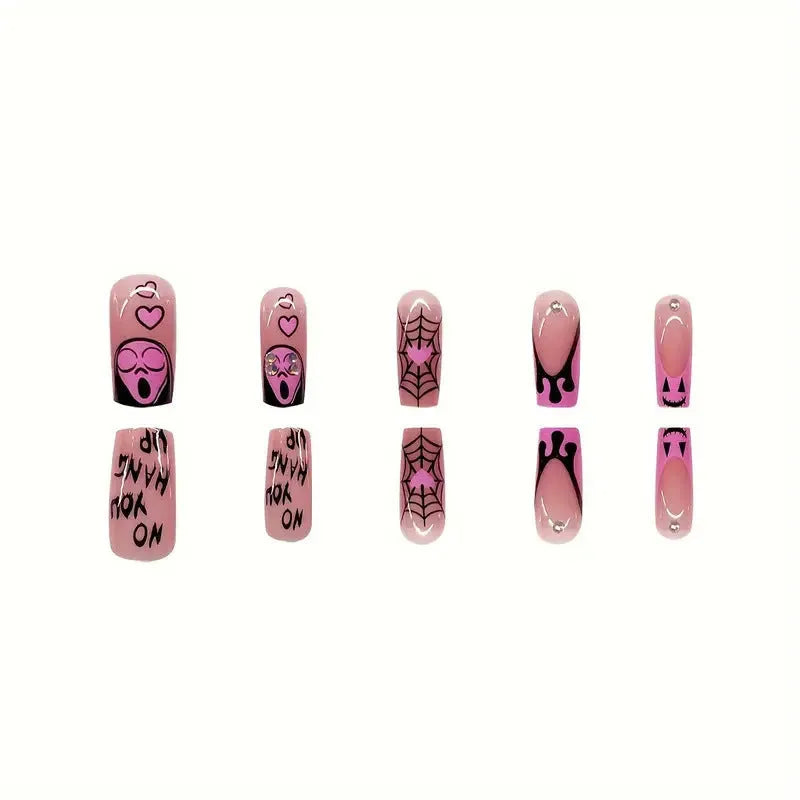 Halloween square wear plastic armour set with detachable components and love pattern in XXS247 colour