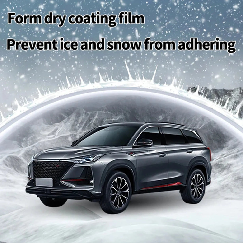 Hydrophobic nano coating car snow brush with compact 5x9x14cm dimensions and PE construction