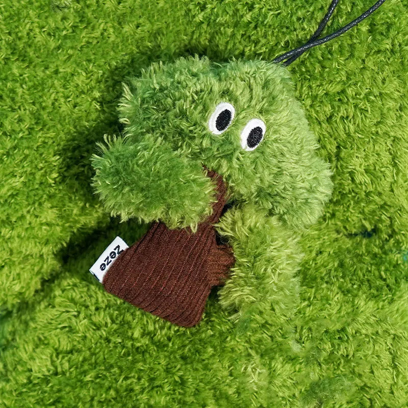 Pine tree shaped cat chew toy with fabric detail in three size options for feline dental enrichment
