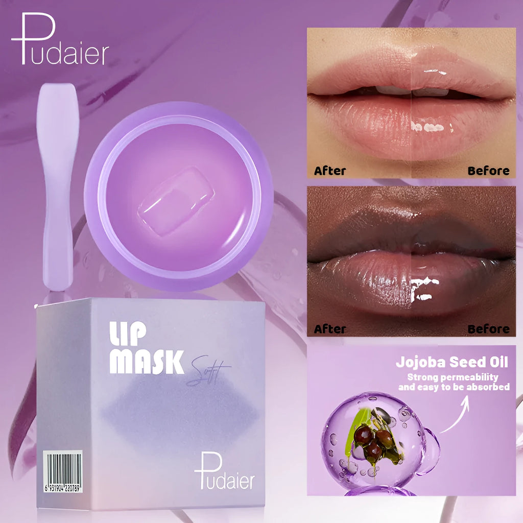 10ml exfoliating lip balm kit with lip film and scraper for dry lip care