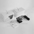 Black 8MP USB computer camera body with magnetic privacy cover and 1.7m cable for 4K video conferencing