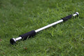 Adjustable steel horizontal pull-up bar with parallel bars extended for door frame installation