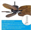 Retro-style ceiling fan light with wooden blades and integrated lighting fixtures