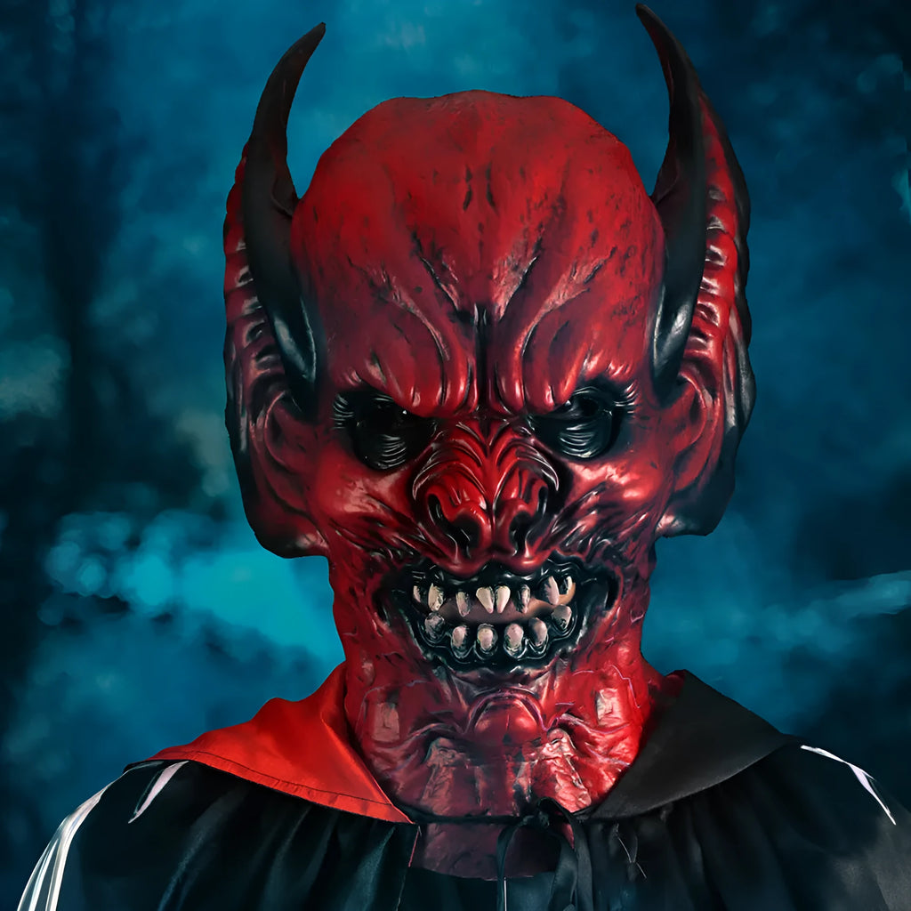 Red bat horror mask head cover made from RP foam for Halloween and costume parties